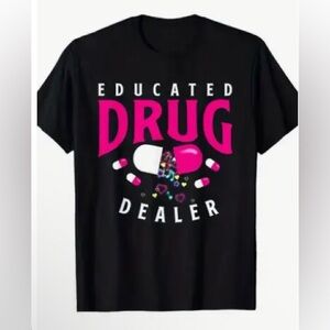 Black and Pink Graphic Kids T-Shirt